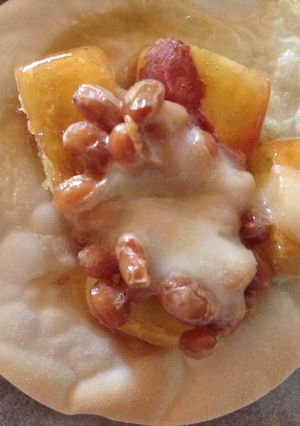 絶妙の味!大学いもと納豆のピザ-レシピのメイン写真