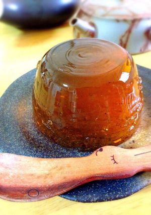 お砂糖なし！さっぱりぷるんほうじ茶ゼリー-レシピのメイン写真