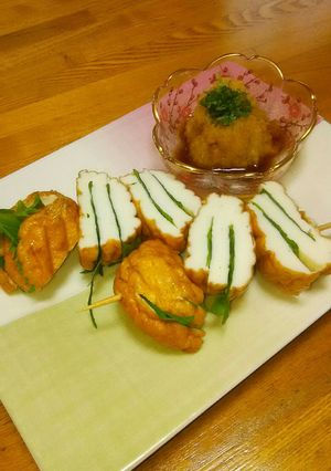 夏の暑い日にも！魚河岸あげのさっぱり串☆-レシピのメイン写真