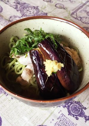 さっぱり！熱々なすと豚しゃぶみぞれ蕎麦-レシピのメイン写真