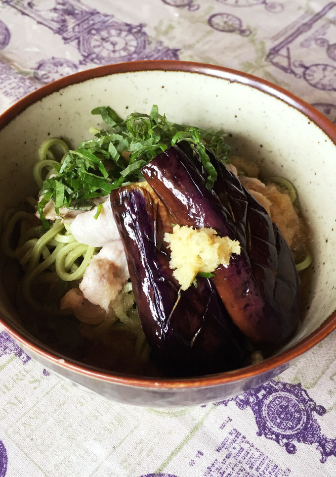 さっぱり！熱々なすと豚しゃぶみぞれ蕎麦-レシピのメイン写真