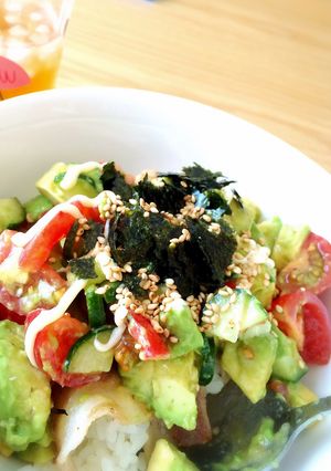 アボガドサラダ丼-レシピのメイン写真