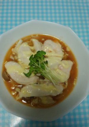 レンジdeさっぱり野菜のマヨチキ焼き♪-レシピのメイン写真