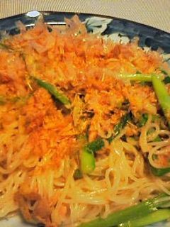 簡単!ネギとシーチキンの素麺チャンプルー-レシピのメイン写真