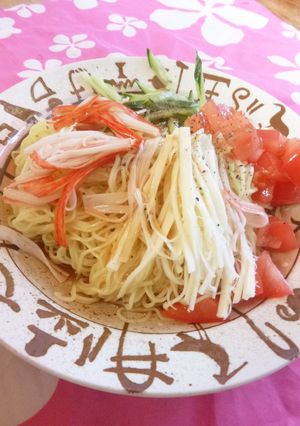 さけるモッツァレラで冷やし中華✨-レシピのメイン写真