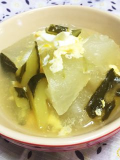 冬瓜ときゅうりの卵とじ煮-レシピのメイン写真