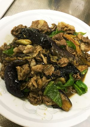牛肉とナスとピーマンの甘辛炒め-レシピのメイン写真