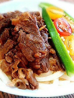 牛しぐれのとろろうどん-レシピのメイン写真