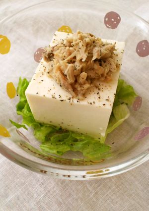 レモンバジル風味~ツナのせ冷や奴-レシピのメイン写真