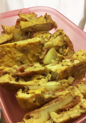 【お弁当】ベーコンポテト玉子焼き-レシピのメイン写真