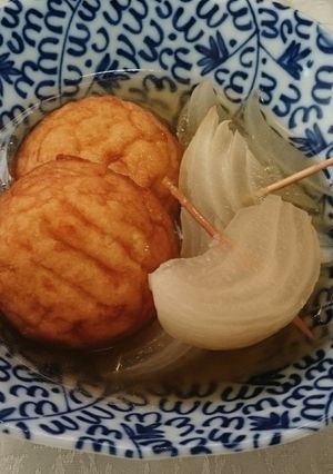 魚河岸あげ＆新玉ねぎの煮物-レシピのメイン写真