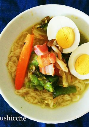 ザクザク野菜★サッポロ一番ラーメン-レシピのメイン写真