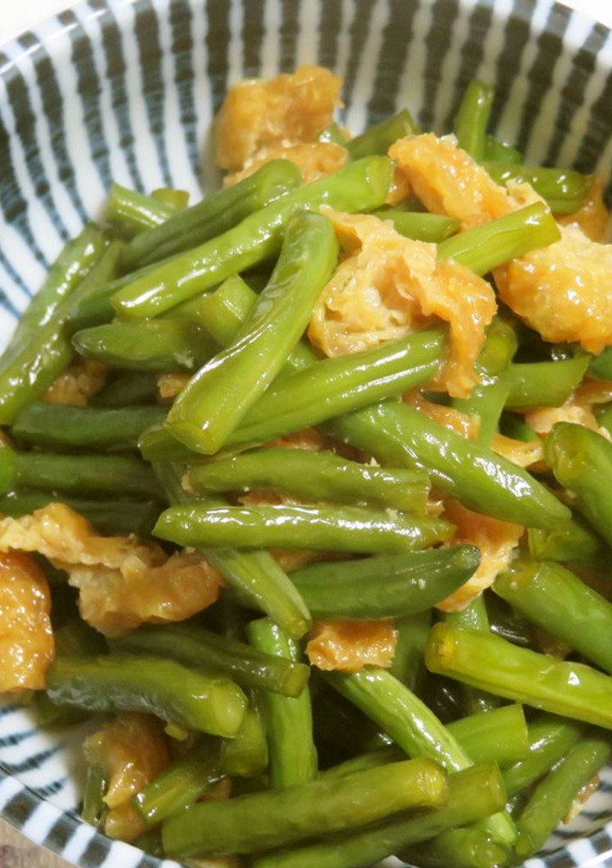 いんげんと油揚げの煮物-レシピのメイン写真