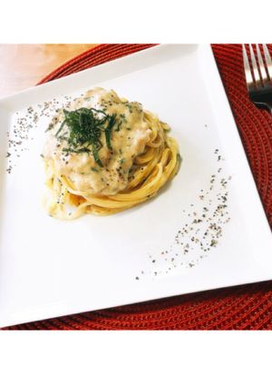【簡単&時短】ツナと大葉のクリームパスタ-レシピのメイン写真