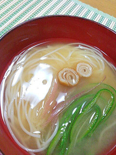 ズッキーニとそうめんのお味噌汁-レシピのメイン写真