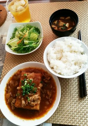 厚揚げステーキ豚のこま肉特性ソース♡-レシピのメイン写真