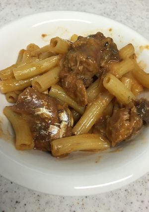 さば味噌煮缶で!簡単マカロニ和え-レシピのメイン写真