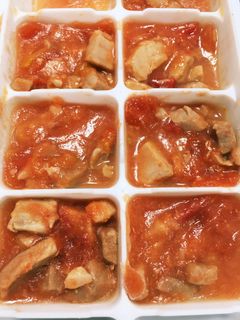 簡単離乳食。マグロのトマト煮-レシピのメイン写真