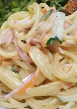 残ったスパゲッティーでサラダスパ!-レシピのメイン写真