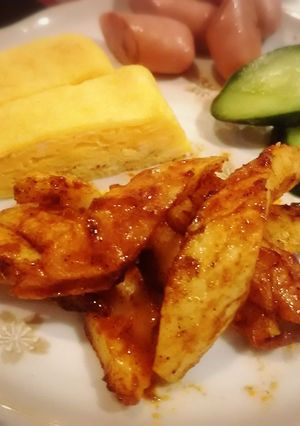 お弁当に ちくわのカレーケチャップ炒め-レシピのメイン写真