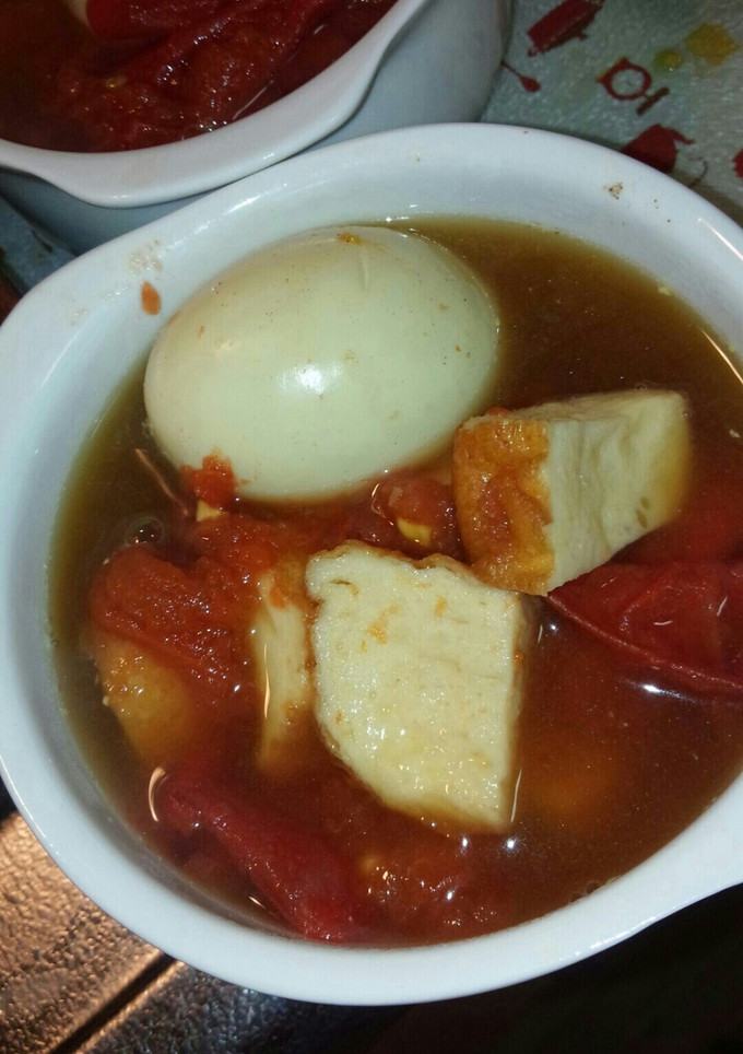 魚河岸あげと玉子のトマト煮-レシピのメイン写真