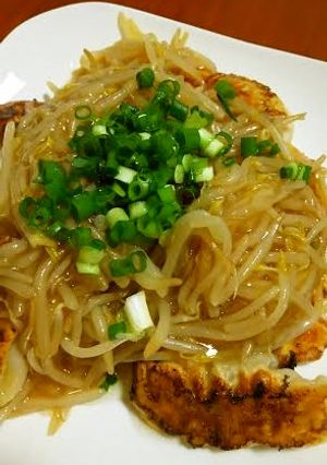 餃子の王将の生餃子のもやしあんかけ-レシピのメイン写真