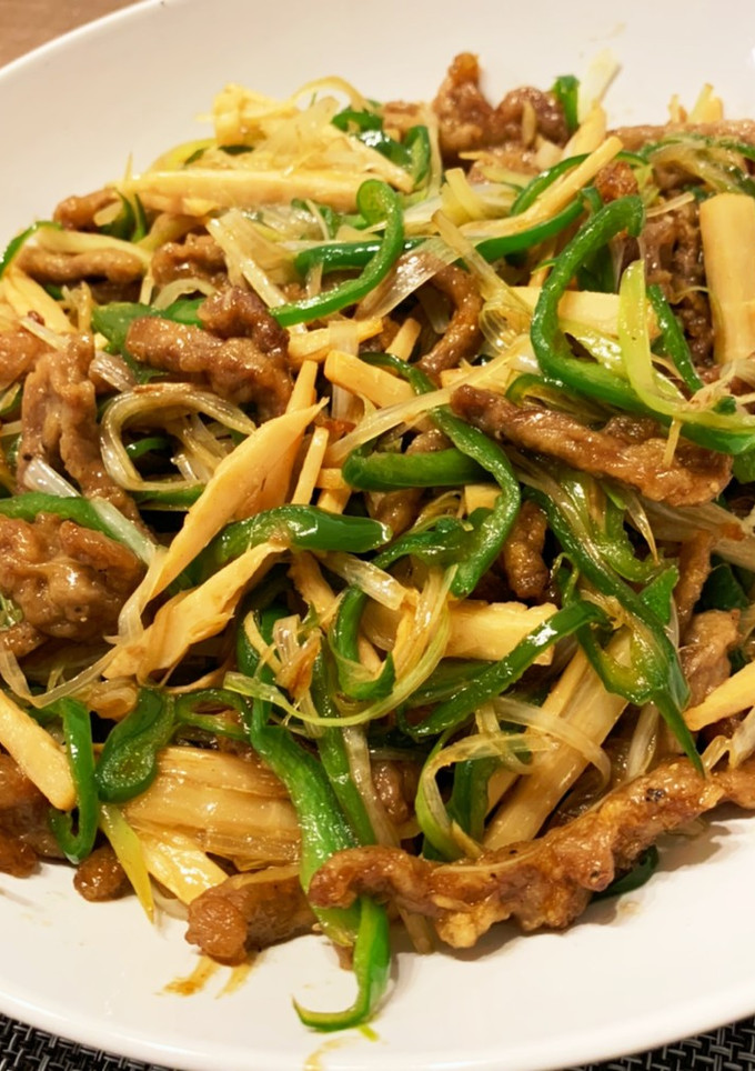 絶品！020：本格中華的青椒肉絲-レシピのメイン写真