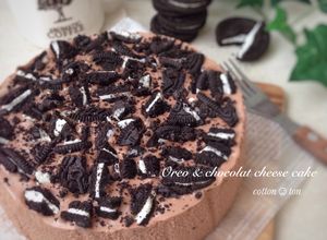 混ぜるだけ♡オレオチョコレアチーズケーキ-レシピのメイン写真