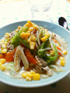 豆乳ちゃんぽんうどん-レシピのメイン写真