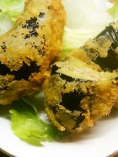 ナスのはさみフライ-レシピのメイン写真