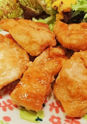鶏むね肉で☆甘辛チキンソテー-レシピのメイン写真
