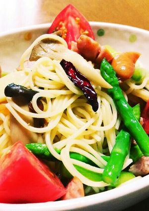 簡単☆さっぱり～和風冷製パスタ-レシピのメイン写真