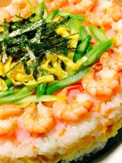 簡単!ちらし寿司ケーキ-レシピのメイン写真