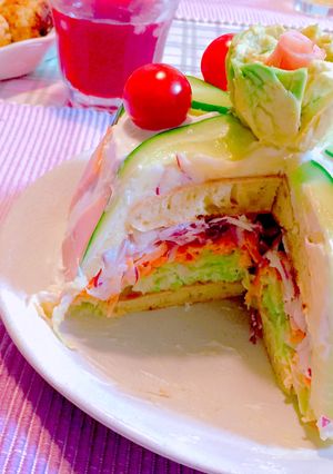 おしゃれ！サラダケーキ！*.⋆-レシピのメイン写真