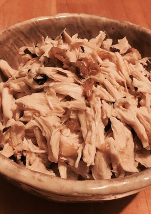 電子レンジで簡単！ササミの梅肉和え-レシピのメイン写真