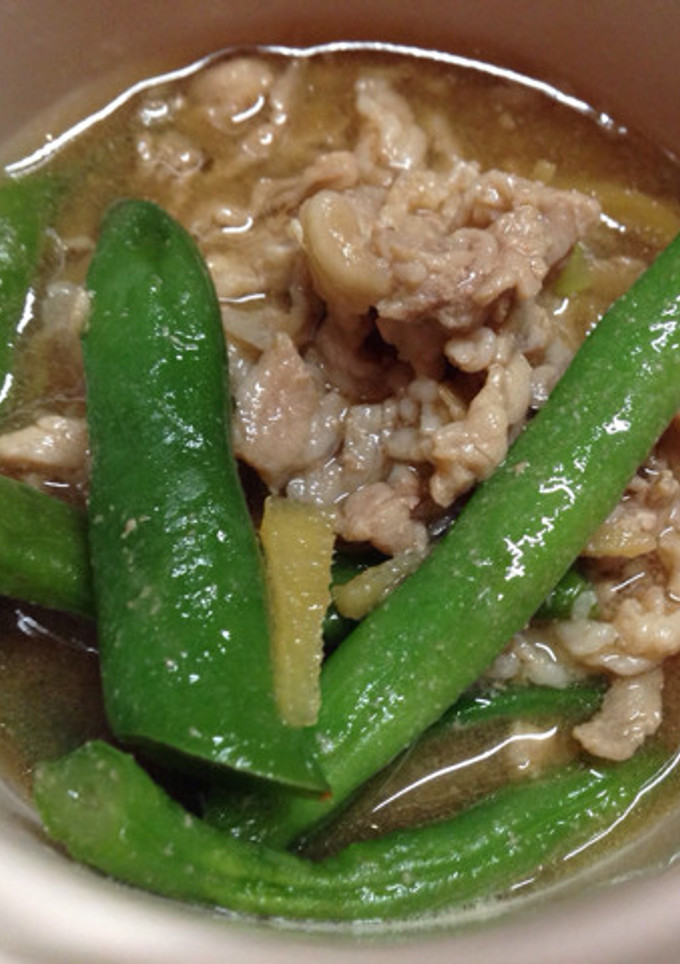 材料3つ！いんげんと豚肉のさっと煮-レシピのメイン写真