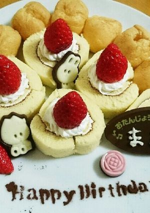 お手軽誕生日ケーキ☆ミ-レシピのメイン写真