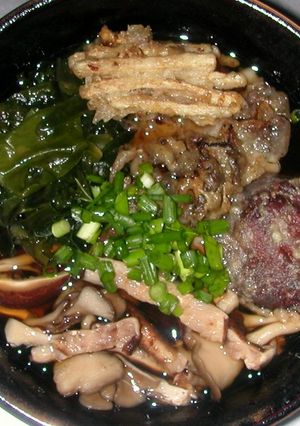 椎茸＆舞茸＆わかめうどん（そば）-レシピのメイン写真