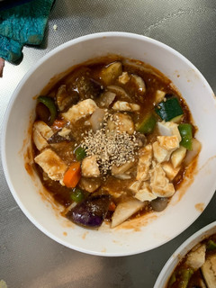 肉無豆腐中華風ボロネーゼ味が白菜野菜炒め-レシピのメイン写真