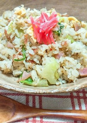 レタスとしらすの生姜チャーハン-レシピのメイン写真