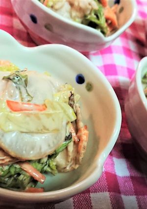 【ベビーホタテとレタスのオーロラ和え】♪-レシピのメイン写真