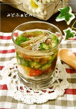 夏野菜とチアシードの冷製スープ-レシピのメイン写真