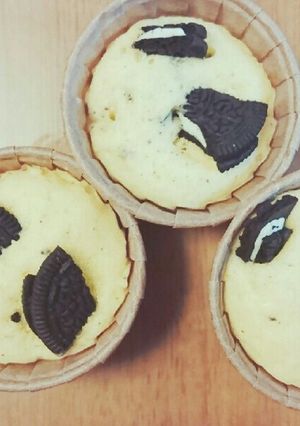 電子レンジで◎ふわふわオレオカップケーキ-レシピのメイン写真