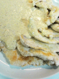 柔らかい! 鶏むね肉のマスタードソース-レシピのメイン写真