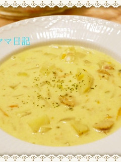 ベビーホタテのチャウダー-レシピのメイン写真