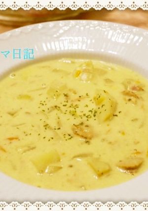 ベビーホタテのチャウダー-レシピのメイン写真