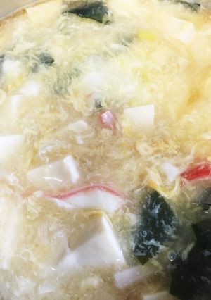 トロトロっ☆豆腐入りたまご中華スープ-レシピのメイン写真