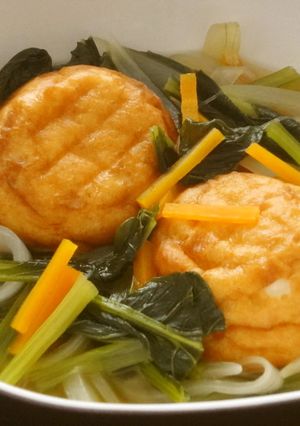 小松菜と魚河岸あげのあっさり煮-レシピのメイン写真