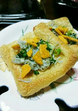 チーザでサクサク♪しらすとお揚げのピザ♪-レシピのメイン写真