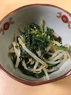 ほうれん草ともやしのごまあえ-レシピのメイン写真